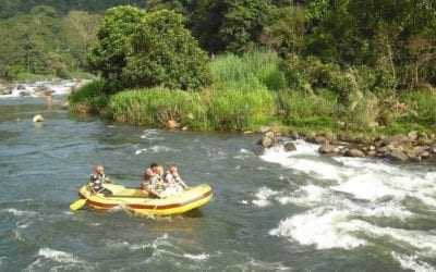 White water rafting at Kitulgala in Sri Lanka