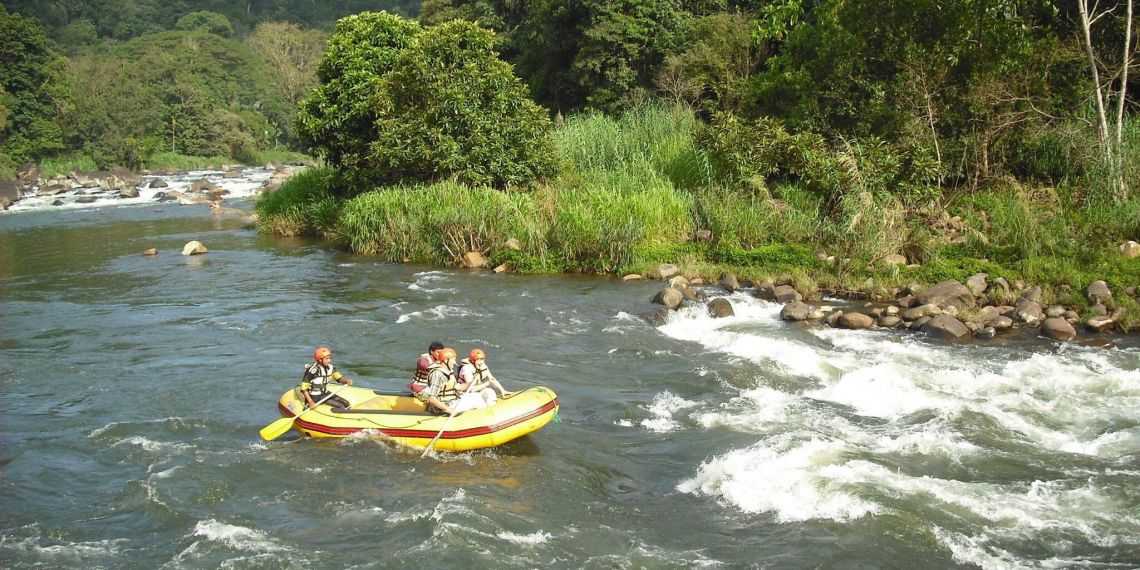 White water rafting at Kitulgala in Sri Lanka