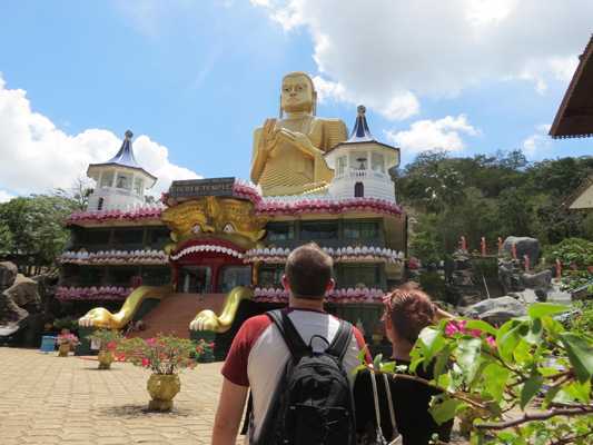 The Unique Travel Company family tour to Sri Lanka cultural triangle images which includes the Golden Temple at Dambulla and Flower Garden Eco village, Habarana.